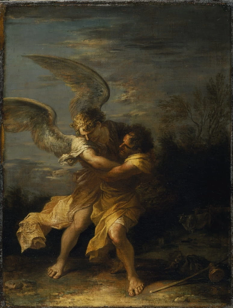 Giacobbe lotta con l'angelo - The Devonshire Collections, Chatsworth